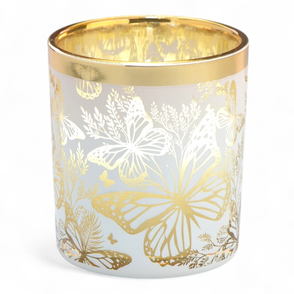 CANDELA GRANDE CON FARFALLE H.10X8